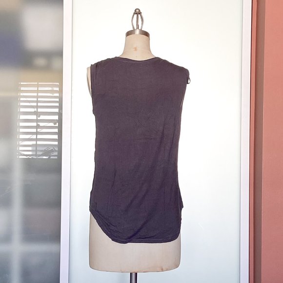 NWOT Rachel Roy gray American Flag Tee size small - Picture 5 of 7